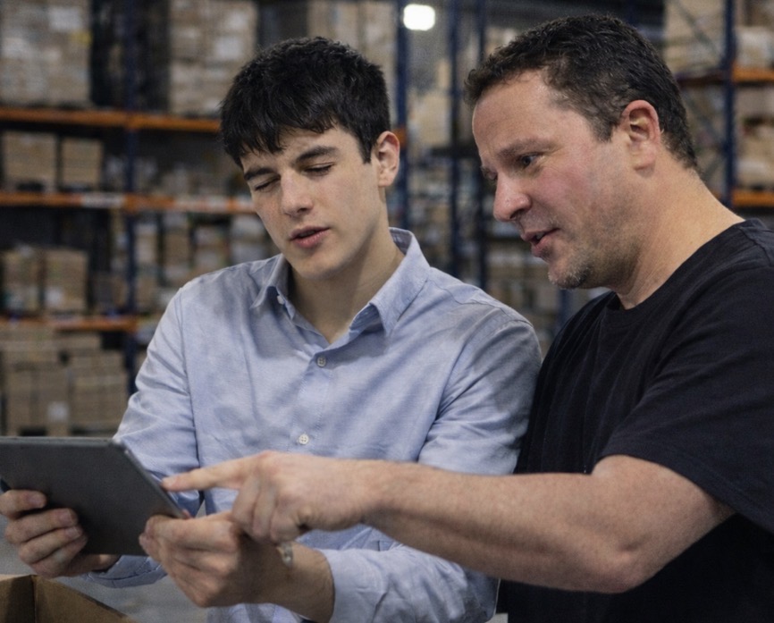 Davis working in e-commerce warehouse